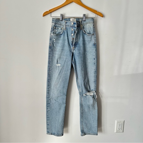 Sz 24 Aritzia CITIZENS OF HUMANITY Rocket Crop High Rise Skinny Jeans - Picture 1 of 11